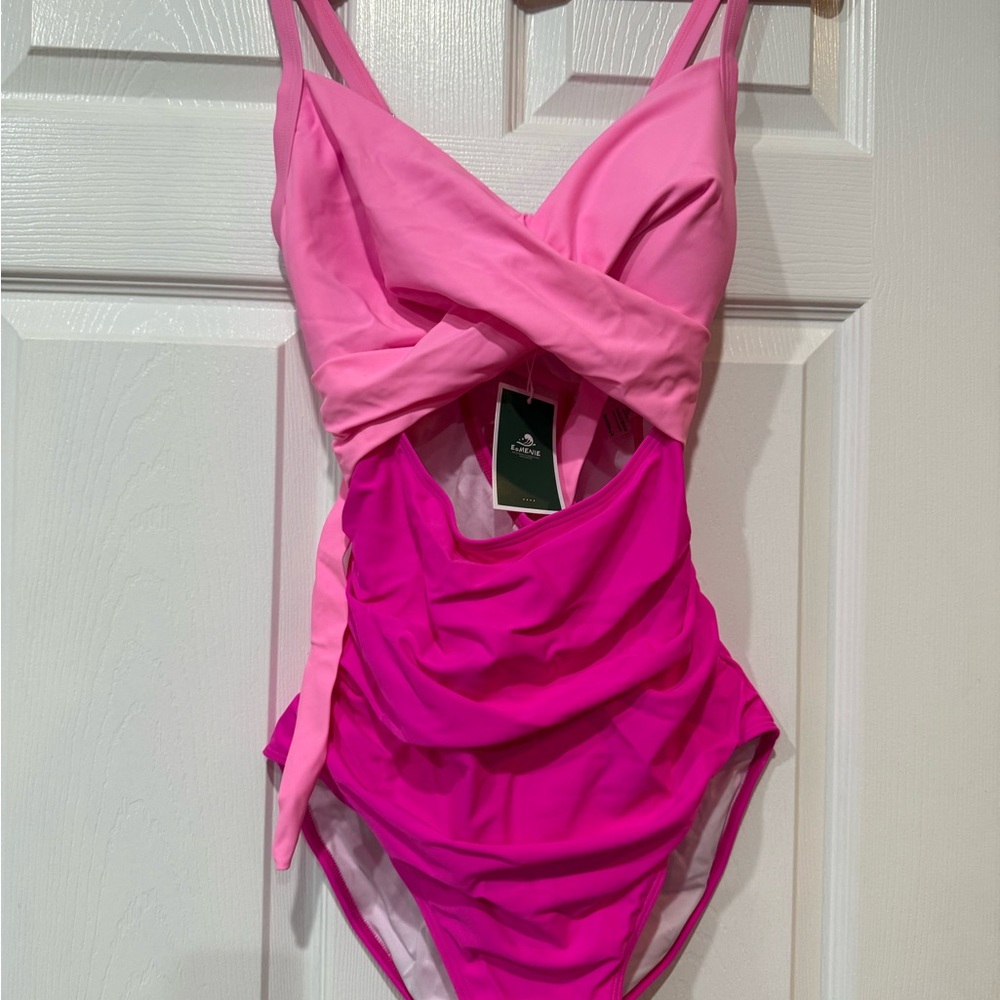 Pink Women's One Piece Swimsuit